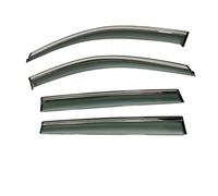 Voiture Window Visière pour Toyota Fj pour Cruiser Xj10 2007 2008 2009 2010 2011 2022 Vent Soleil Pluie Déflecteur Auvents Déflecteurs d'air Et Pluie Protection Solaire(Transparent)