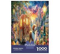 Voiturerosserie de Citrouille Jigsaw Puzzle Jeu Difficile pour Les 1000 Pièces Saint Bernard Puzzle Art Déco Idées Cadeaux pour Adultes Et Enfants À Partir De 14 Ans 52x38cm/1000pcs
