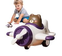 Voitures d'animaux de dessin animé - Véhicules jouets à tirer, conception robuste de l'avion, modèle éducatif coloré | Jouet alimenté par inertie pour les activités de jeu pour le