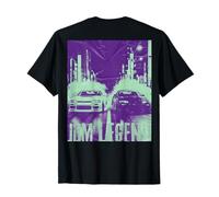 Voitures de Course Distress JDM Drift Racing Tokyo Street Drifting on Back T-Shirt