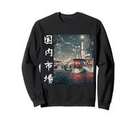 Voitures de Course JDM Drift Vintage Distress Tokyo Street Racing Art Sweatshirt