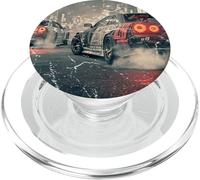 Voitures de Course Vintage Distress JDM Drift Kanji Tokyo Skyline PopSockets PopGrip pour MagSafe