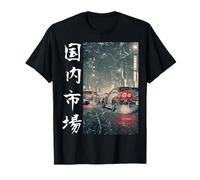 Voitures de Course Vintage Distress JDM Drift Kanji Tokyo Skyline T-Shirt