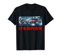 Voitures de Course Vintage Distress JDM Drift sur Le marché intérieur Japonais T-Shirt