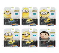 Voitures de personnages HW Hot Wheels Voitures de personnages Minions The Rise of Gru - Ensemble complet de 6 véhicules moulés sous pression à l'