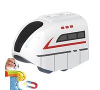 Voitures de train électriques magnétiques de rechange pour rail Klick, ensemble de train électrique supplémentaire rechargeable par USB pour pistes de course flexibles, non autonomes, rails et câble