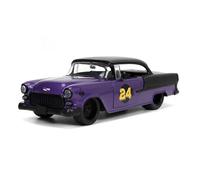 Voitures d'exposition 1:24 for Bel Air 1955 Alliage Muscle Car Miniature Moulée sous Pression Modèle De Véhicule Souvenir Nostalgique Collection ou Cadeau