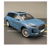 Voitures d'exposition 1:24 for Un SUV Alliage Nouvelle énergie modèle de Voiture moulé sous Pression en métal très réaliste véhicule Collection Souvenir Collection ou Cadeau(Blue)