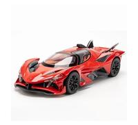Voitures d'exposition Modèle de Supercar Project Evo 1:24 en Alliage moulé sous Pression, véhicule très réaliste, adapté à la décoration Collection ou Cadeau(Red)