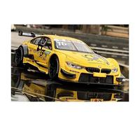 Voitures d'exposition Modèle de Voiture de Course en Alliage moulé sous Pression, échelle 1:24, for M4 DTM Le Mans, véhicule décoratif Collection ou Cadeau(Yellow)