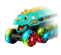 Voitures Dinosaures Pour - Figurine De Voiture Interactive Avec Lumière - Camion Dinosaure Actionné par Pression avec Lumière LED,pour Garçons Filles Tout-Petits Anniversaire Noël Fêtes Journée des