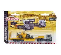 Voitures Majorette Sas Majo Volvo Const ASS3 - Jaune/Bleu - 15x4,5x24 cm