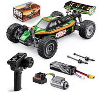 Voitures Rc 1/12 Sans Balais Pour Adultes, Voiture TéLéCommandéE Pour Buggy Rc De Course Grande Vitesse Rapide Maximum 70 km/h 4x4 Avec Batterie 3s 2200 Mah,Convient Comme Cadeau Pour DéButant-Vert