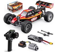 Voitures Rc 1/12 Sans Balais Pour Adultes, Voiture TéLéCommandéE Pour Buggy Rc De Course Grande Vitesse Rapide Maximum 70 km/h 4x4 Avec Batterie 3s 2200 Mah,Convient Comme Cadeau Pour DéButant-Rouge