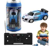 Voitures télécommandées PP et électroniques, Voiture de Course RCde 2,76 x 1,18 x 0,98 Pouces avec canettes | Mini Voiture RC pour, Jouet Droit, Anniversaire, Plaisir et Conduite créative, V