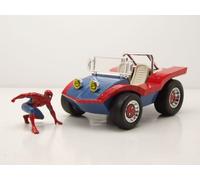 Voiturette Bleu Rouge Spiderman Figurine Maquette de Voiture 1:24 Jada Toys