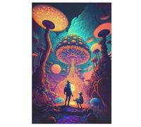 Voituriers dans Un Autre Royaume Puzzles 1000 Pièces Adultes, Puzzle en Bois Jeux D'adresse pour Toute La Famille,Jeu De Team Building （78×53cm）