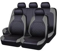 VOIV 9PCS Ensembles De Housses Siège Voiture pour KIA NIRO II (SG2) 2022 2023-, Cuir Confortable Respirant ImperméAble Nonslip Protection Couvre Sieges,B Grey