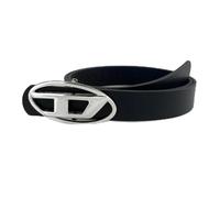 VOIV Ceinture de luxe pour femme en métal PU avec boucle en C, Noir , 105 cm