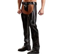 VOIV Exposed Butt Butt Ouvert Entrejambe Pantalon Hommes Nouveau Mâle Casual Sexy Slim Fit Solide Couleur Pantalon Long Pantalon