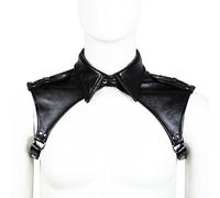 VOIV Hommes Steampunk Gothique Lingerie Cuir Corset Performance Ceinture Sexy Cuir Corps Poitrine Harnais épaule armures