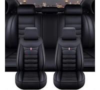 VOIV Voiture Ensembles De Housses Siège pour Chevrolet Captiva SUV (5-Seat) 2006 2007 2008 2009 2010 2011-2018, Couverture Couvre Sieges Polycoton Tissu Confortables Respirant Accessoire,B Black