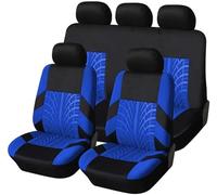 VOIV Voiture Ensembles De Housses Siège pour Opel Corsa F/e-Corsa 2019 2020 2021 2022 2023, Couverture Couvre Sieges Polycoton Tissu Confortables Respirant Interieu Accessoire,C Blue