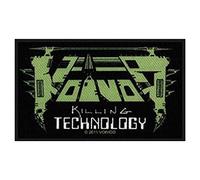 VOIVOD - Officially Liscenced Product Voivod Patch Killing Technology Officiel Nouveau Noir Woven Iron On (10Cm X 7Cm) Size Accessory Size