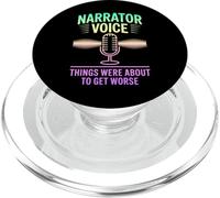 Voix de narrateur drôle PopSockets PopGrip pour MagSafe