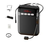 Voix rechargeable - Système de haut-parleurs portable, son clair, appareil de microphone portable | Salle de classe pour éducateurs, formateurs, présentateurs et batterie longue durée réglable