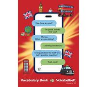 Vokabelheft Englisch | Lineatur 53 | DIN A5: Praktisches Schulheft mit Seitennummern und modernem Chat-Cover | ideal ab Klasse 5