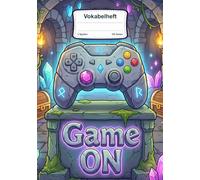 Vokabelheft Game On: 2 Spaltig, Liniert in DIN A5 mit 100 Seiten für jeden Sprachunterricht in Schule & Freizeit mit Verpsieltem Dungeon Design