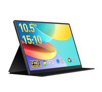 VOKENSU - Petit Moniteur Portable de 10,5 Pouces, écran IPS 400 nits 15:10 FHD 1280p, Mini Moniteur Ultra Fin avec Coque Intelligente et Haut-Parleur, Moniteur de Jeu Portable USB C HDMI HDR