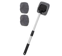 vokkrv Car Windshield Window Cleaner Tool, Windshield Wow Magnetic Car Window Cleaner Tool, with Reusable Microfiber Pads (A)