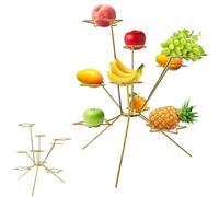 vokkrv Exploded Fruit Bowl, Exploding Fruit Bowl Stand, Fireworks On the Dinner Table, Stainless Steel Aesthetic Display Rack, Art Suspended Fruits Display, Creative Home Decor Fruits Rack