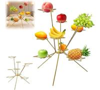 vokkrv Exploding Fruit Bowl, Fireworks on the Dinner Table, Art Suspended Fruit Display, Creative Home Decor Fruits Rack for Kitchen Centerpiece Decor,Stainless Steel Aesthetic 360° Display Rack