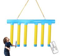 vokkrv Jeux D'attrape-Bâtonnets, Hand Speed Challenge, Defi Vitesse Et Réactivité, Jeu Attraper des Bâtons, Jeu De Chute De Bâtons, Jouet D'entraînement à 3 Vitesses De Chute Et à Réactions (Jaune)