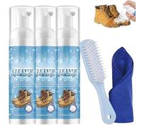 vokkrv Suede Cleaner,Nettoyant Daim Chaussure,nettoyant et protecteur pour daim avec brosse et serviette, pour baskets, nubuck, maille, bottes et sneakers,Suede Shoe Cleaner (3PC)