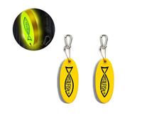 Vokowin Lot de 2 porte-clés flottants en mousse phosphorescente - Accessoires de sports nautiques pour surf, plongée, pêche, voile, bateau, kayak, sports nautiques, pêche (K123-2)