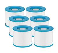 Vokowin Lot de 6 cartouches filtrantes pour spa Clever Spa 80 x 100 mm, pour Aquaparx, Aqua Spa, Costyway