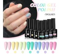 Voky Propose Une Variété De Ensembles De Gel Pour Ongles En Rose Doux, Marron Nu Et Autres Combinaisons De Couleurs, Adaptées À L'art Des Ongles Diy À La Maison..Set-5.