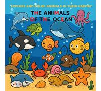 VOL.6: Animals of the Ocean - BASIC Version: Coloring Book for Children Aged 3 to 5 - BASIC Version (Black and White Images)