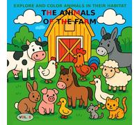 VOL.8: The Animals of the Farm BASIC Edition: Coloring Book for Children Ages 3 to 5 - BASIC Edition (Black and White Images)
