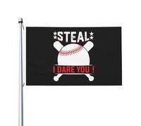 Vol De Baseball, Je Te Mets Au Défi Drapeau Solide Drapeau De Jardin Décoratif Bannière Pour Maison Jardin Extérieur 3X5Ft