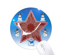 vol des animaux prédateurs. bonhomme de neige, tapis de souris série star mat