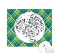 vol d'oiseau ligne peinture réseaux verte grille pixel tapis de souris