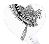 vol d'oiseau loyal de peinture Jeux de tapis de souris en forme de coeur