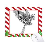 vol d'oiseau Loyal de Peinture Tapis de Souris Canne de noël du Tapis.