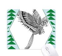 vol d'oiseau loyal de peinture tapis de souris green pine tree tapis en caoutchouc