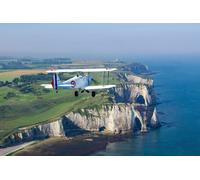 Vol en avion ULM biplan - Falaises d'Etretat - Le Havre